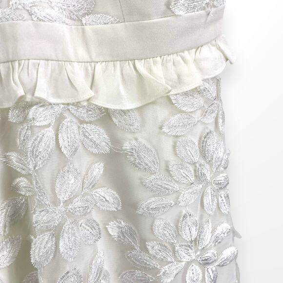 JAY GODFREY White Floral Lined Halter Sun Dress - Picture 5 of 11